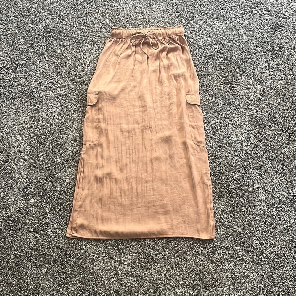 Aerie Golden Floor Length Skirt XS